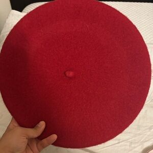 Red Ralph Lauren Wool Beret